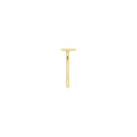 Anell A inicial (14K) lateral - Popular Jewelry - Nova York
