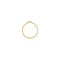 Initial B Ring (14K) setting - Popular Jewelry - Niu Yoki