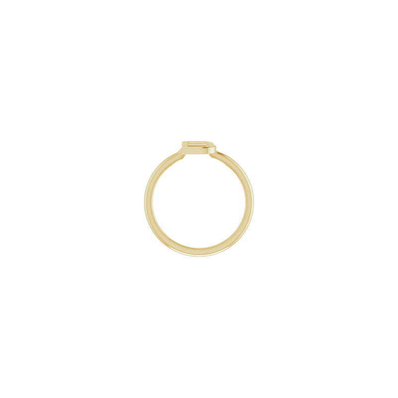 Initial B Ring (14K) setting - Popular Jewelry - New York