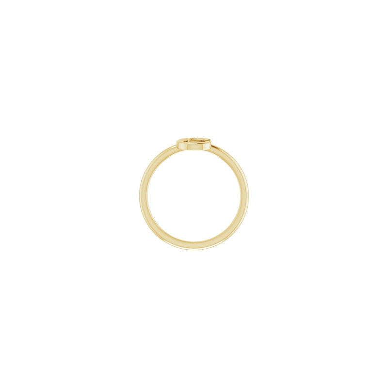 Initial C Ring (14K) setting - Popular Jewelry - New York