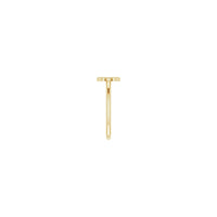 Anell C inicial (14K) lateral - Popular Jewelry - Nova York