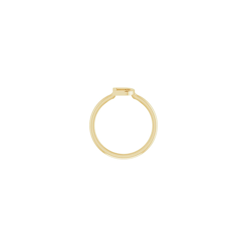 Initial D Ring (14K) setting - Popular Jewelry - New York