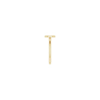 Anell D inicial (14K) lateral - Popular Jewelry - Nova York