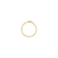 Initial K Ring (14K) setting - Popular Jewelry - New York