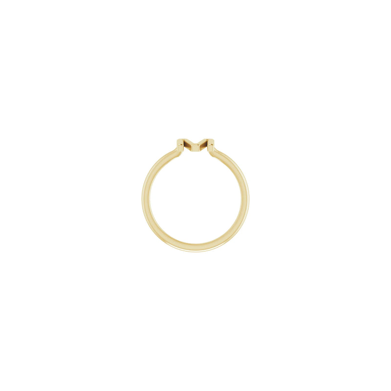 Initial M Ring (14K) setting - Popular Jewelry - New York