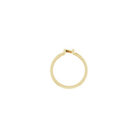 Initial N Ring (14K) setting - Popular Jewelry - New York