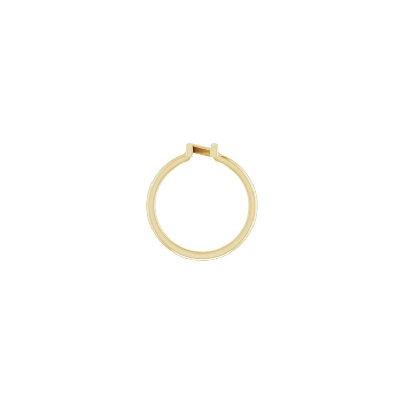 Initial N Ring (14K) setting - Popular Jewelry - New York