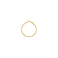 Initial R Ring (14K) setting - Popular Jewelry - New York
