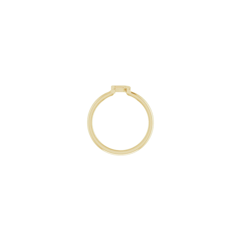 Initial R Ring (14K) setting - Popular Jewelry - New York