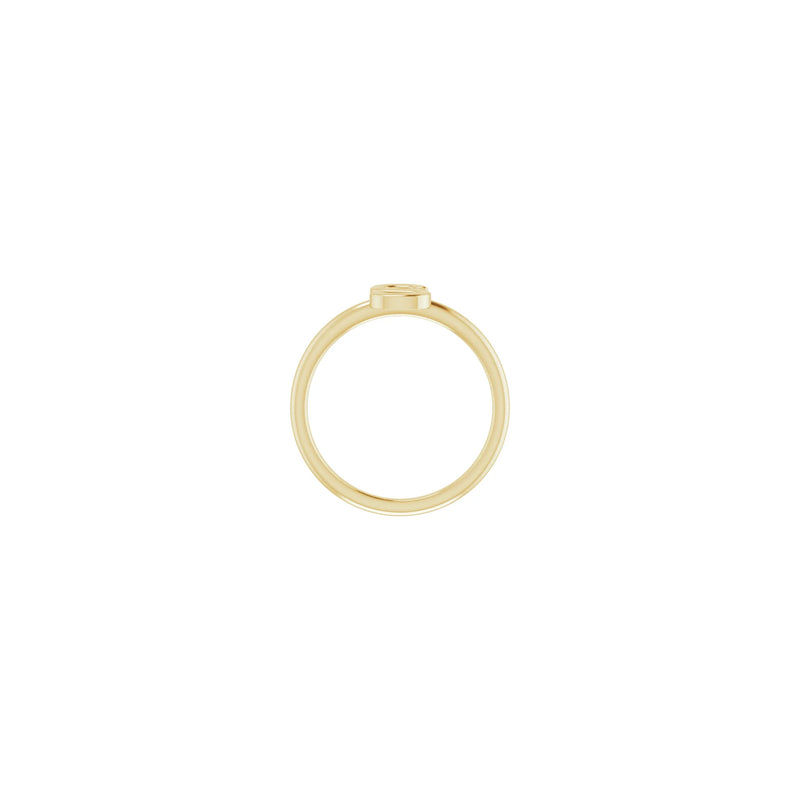 Initial S Ring (14K) setting - Popular Jewelry - New York
