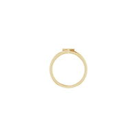 Initial T Ring (14K) setting - Popular Jewelry - New York