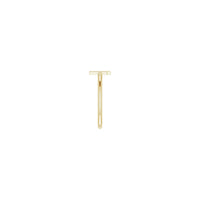 Initial T Ring (14K) side - Popular Jewelry - New York