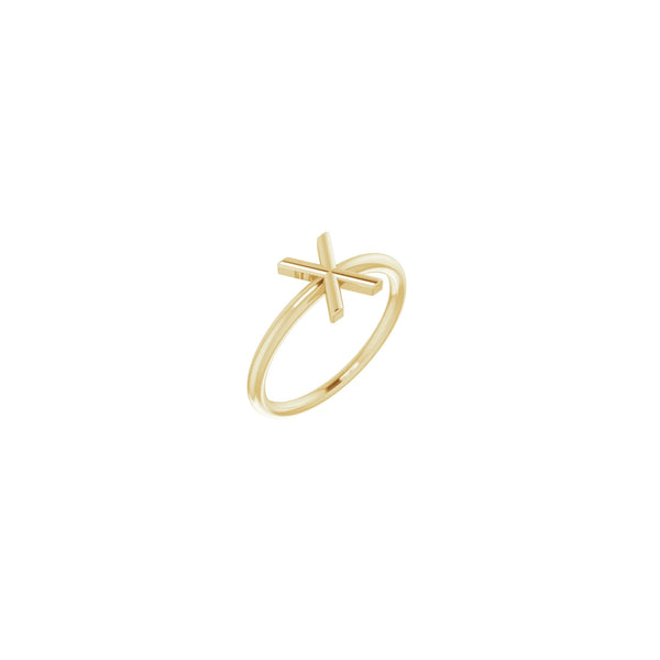 Initial X Ring (14K) main - Popular Jewelry - New York