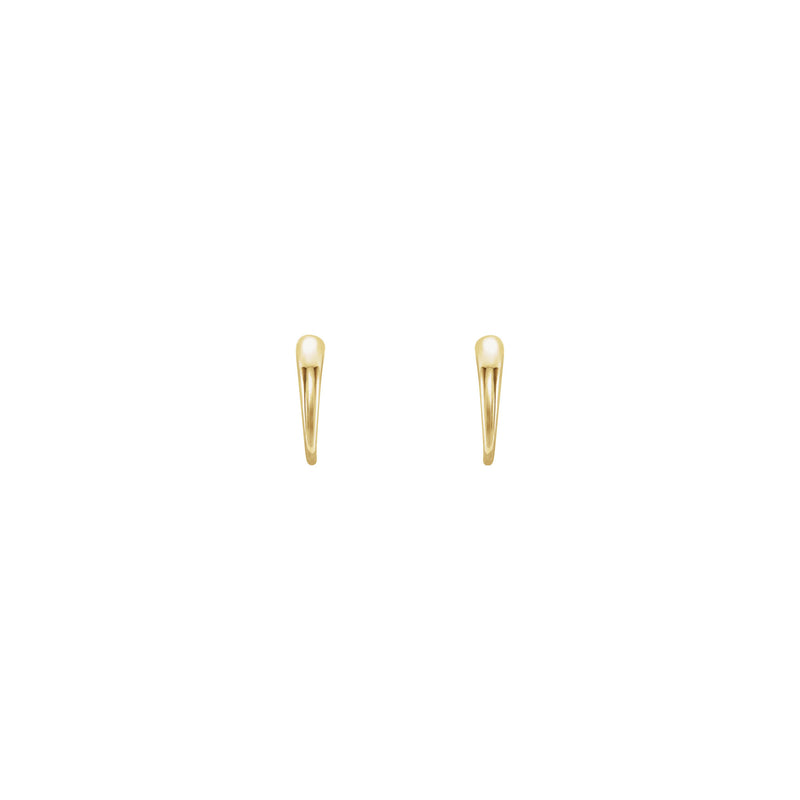 J-Hoop Earrings (14K) front - Popular Jewelry - New York