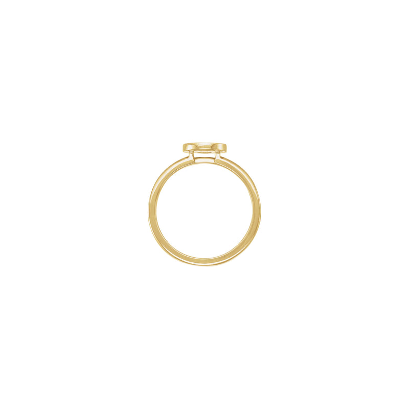 Jesus Face Bordered Signet Ring (14K) setting - Popular Jewelry - New York