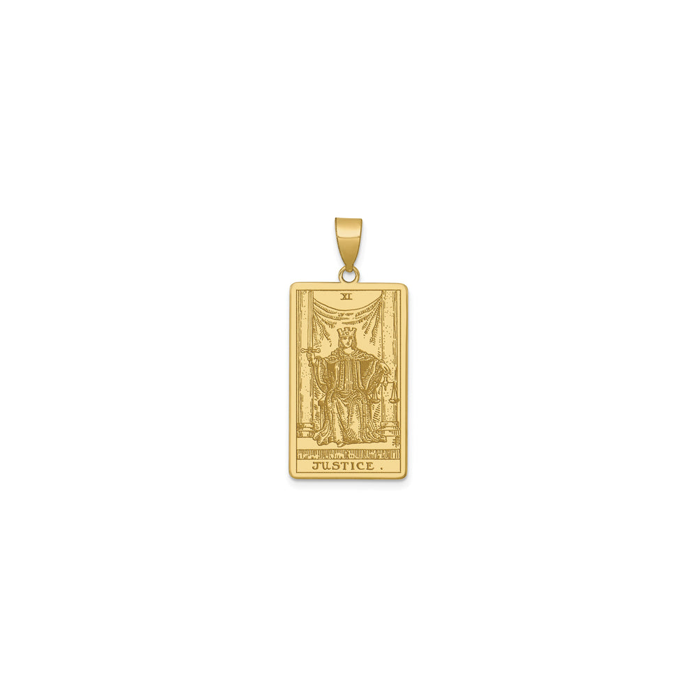 Justice Tarot Pendant (14K)