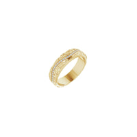 Dijamantski prsten vječnosti s lišćem i lozom (14K) glavni - Popular Jewelry - Njujork