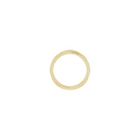 Levelek és szőlők gyémánt örökkévalóság gyűrű (14K) beállítás - Popular Jewelry - New York