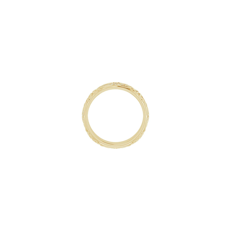 Leaves and Vines Diamond Eternity Ring (14K) setting - Popular Jewelry - New York