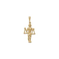 Libra Zodiac Sign Human Scale Figure Pendant (14K)