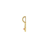 ಮೆಕ್ಸಿಕನ್ ಫೈರ್ ಓಪಲ್ ಮತ್ತು ವೈಟ್ ಡೈಮಂಡ್ ಟಾರಸ್ ಮೆಡಾಲಿಯನ್ ಪೆಂಡೆಂಟ್ (14K) ಸೈಡ್ - Popular Jewelry - ನ್ಯೂ ಯಾರ್ಕ್