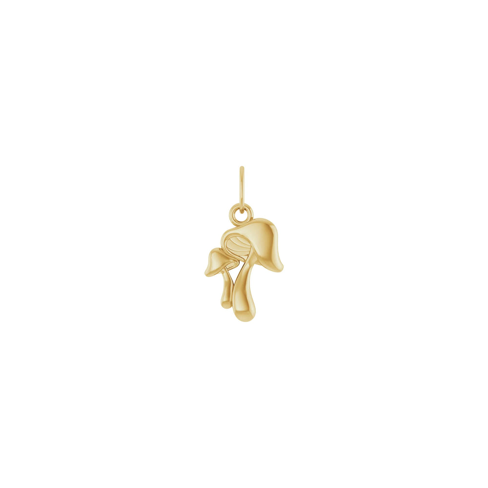 Mushrooms Pendant (14K) front - Popular Jewelry - New York