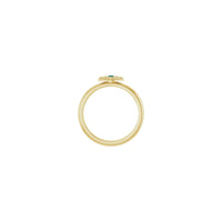 Natural Alexandrite Stackable Evil Eye Ring (14K) setting - Popular Jewelry - New York