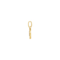 नेचुरल डायमंड फ़्रेमयुक्त गोल ईविल आई पेंडेंट (14K) साइड - Popular Jewelry - न्यूयॉर्क
