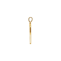 Natural Diamond Tennis Racket Pendant (14K)