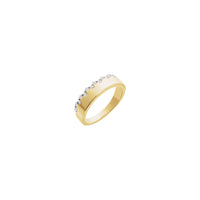 Halitta Farin Ridge Ridge Ring (14K) babban - Popular Jewelry - New York