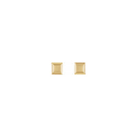 Petite Square Stud Earrings (14K) front - Popular Jewelry - Niu Yoki