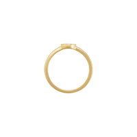 Configuració d'anell esmaltat d'ull malvat rodó (14K) - Popular Jewelry - Nova York