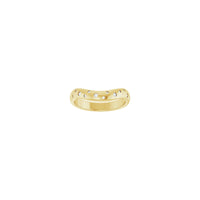 Round White Diamonds Contour Band (14K)