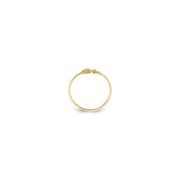 Sideways Anchor Outline Ring (14K)