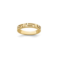 Slim Greek Key Cut-Out Ring (14K) utama - Popular Jewelry - York énggal
