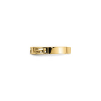 Slim Greek Key Cut-Out Ring (14K) side - Popular Jewelry - New York