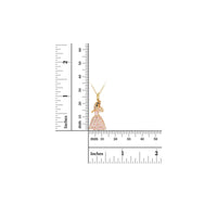 Spanish Flamenco Dancer Enamel Necklace (14K)