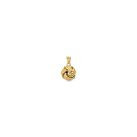 Textured Love Knot Pendant (14K)