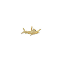 Textured Marlin Fish Pendant (14K)