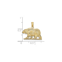 The Bear Flat Pendant (14K) scale - Popular Jewelry - New York