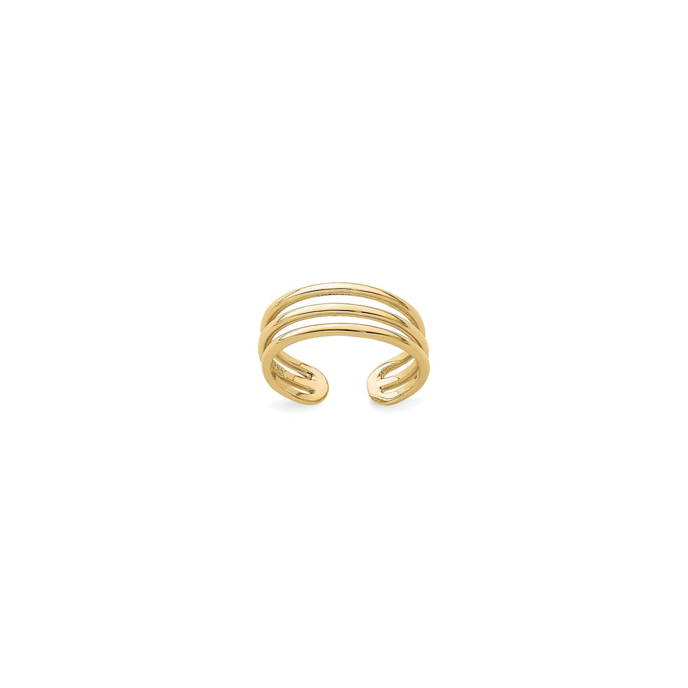 Three Row Toe Ring (14K)