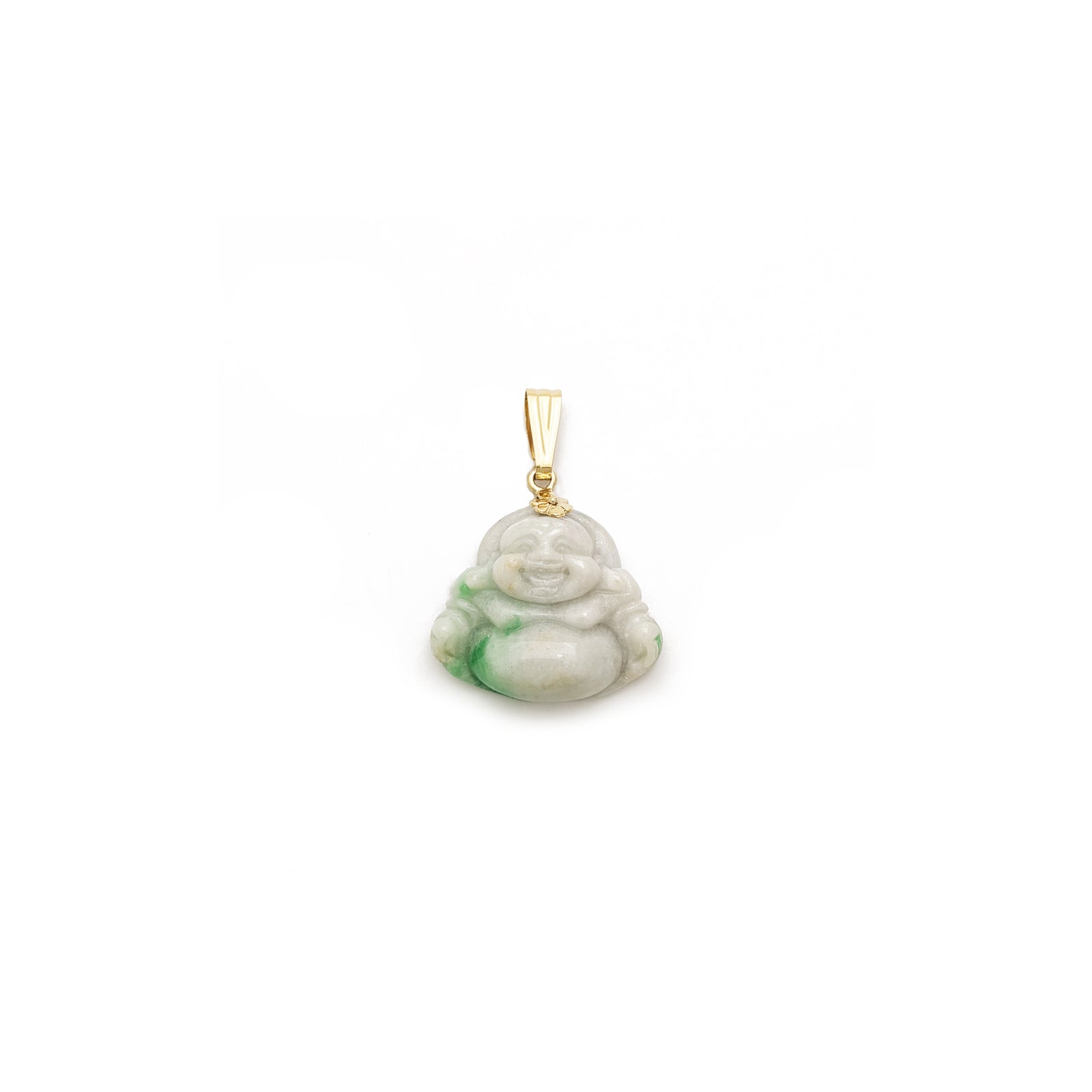 Tiny Jade Buddha Pendant (14K) – Popular J