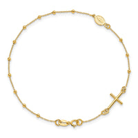 Virgin Mary Rosary Bracelet (14K)