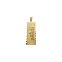 Colgante de billete de cien dólares de $100 (14K) vertical posterior - Popular Jewelry - Nueva York