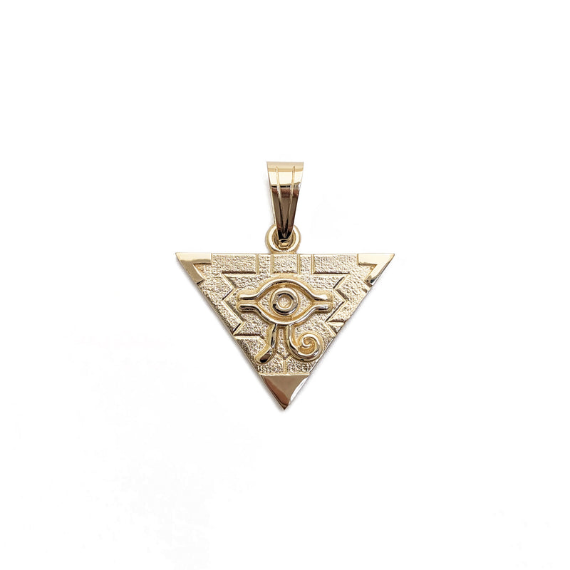 Millennium Puzzle] Pyramid Eyes of Horus Pendant (14K) – Popular J