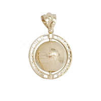 "WORLD IS YOURS" 3D World Globe Large Pendant (14K)