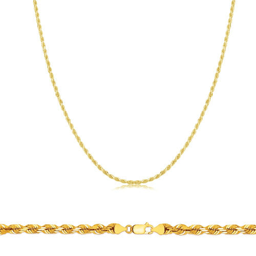 [Solid] Yellow Rope Chain (Silver)