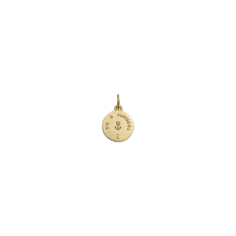 Divine Jesus Medallion Profile Pendant (18K) back - Popular Jewelry - New York