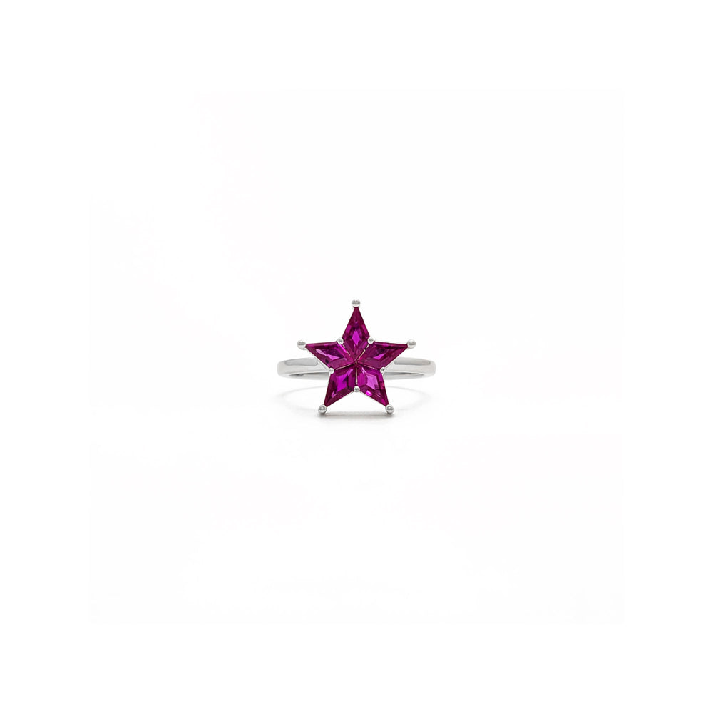 Cosmic Ruby Star Ring (18K)