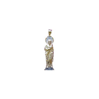 Two-Tone Saint Jude  Pendant (Pedestal) 14K